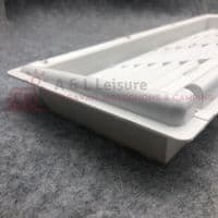 Caravan Motorhome Recessed Fridge Vent White L375 x W150