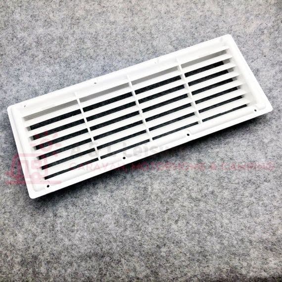 Caravan Motorhome Recessed Fridge Vent White L375 x W150