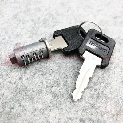 Caravan Motorhome WD Lock Barrel + 2 Keys Short Tang - WD048