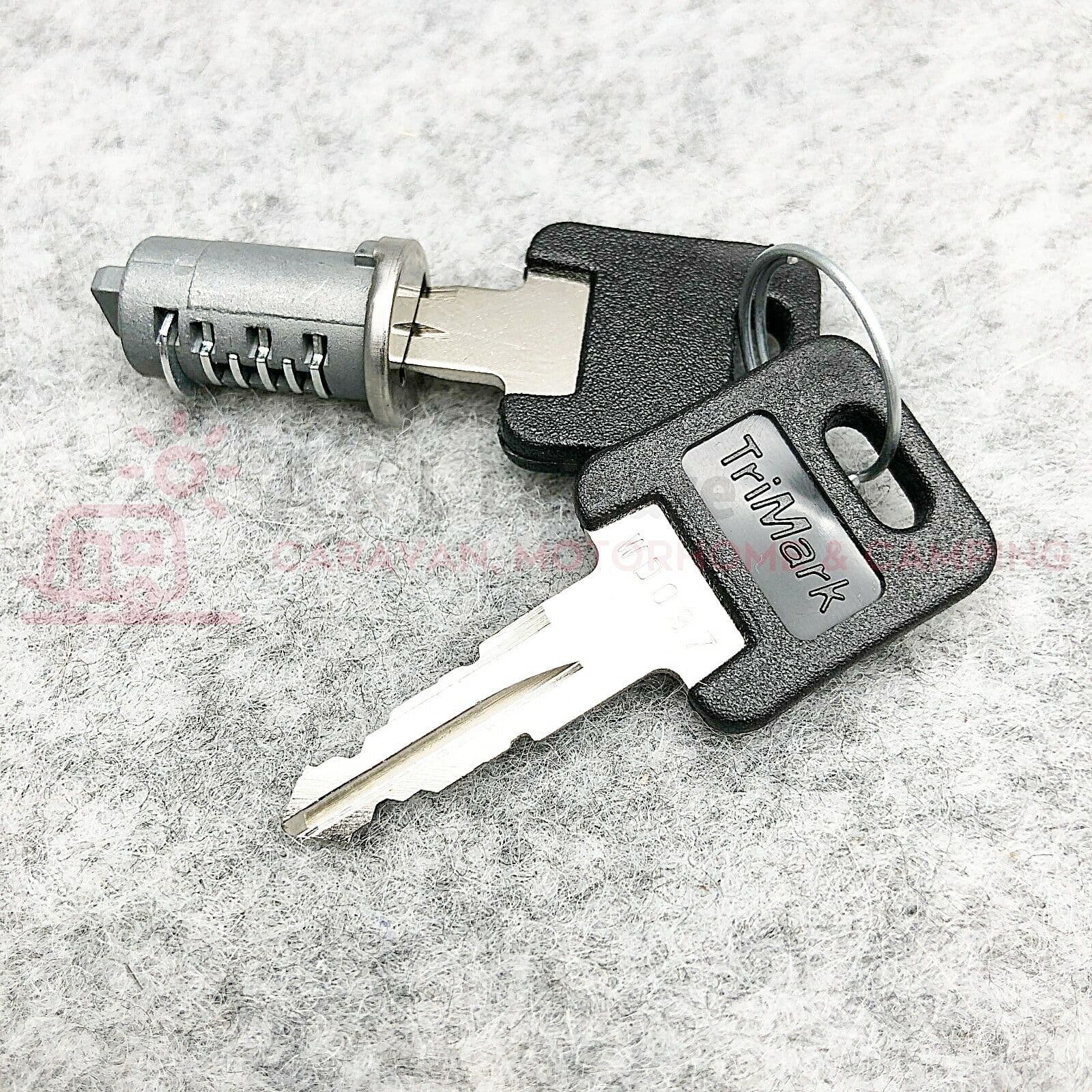 Caravan Motorhome WD Lock Barrel 2 Keys Short Tang - WD199