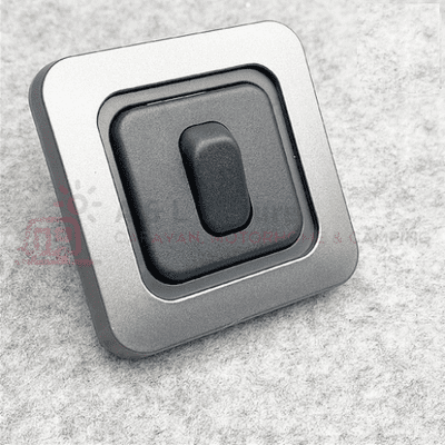 CBE C-Line 1-Way 1-Gang 12 - 250v Switch & Faceplate Gun Metal Grey - CT Range