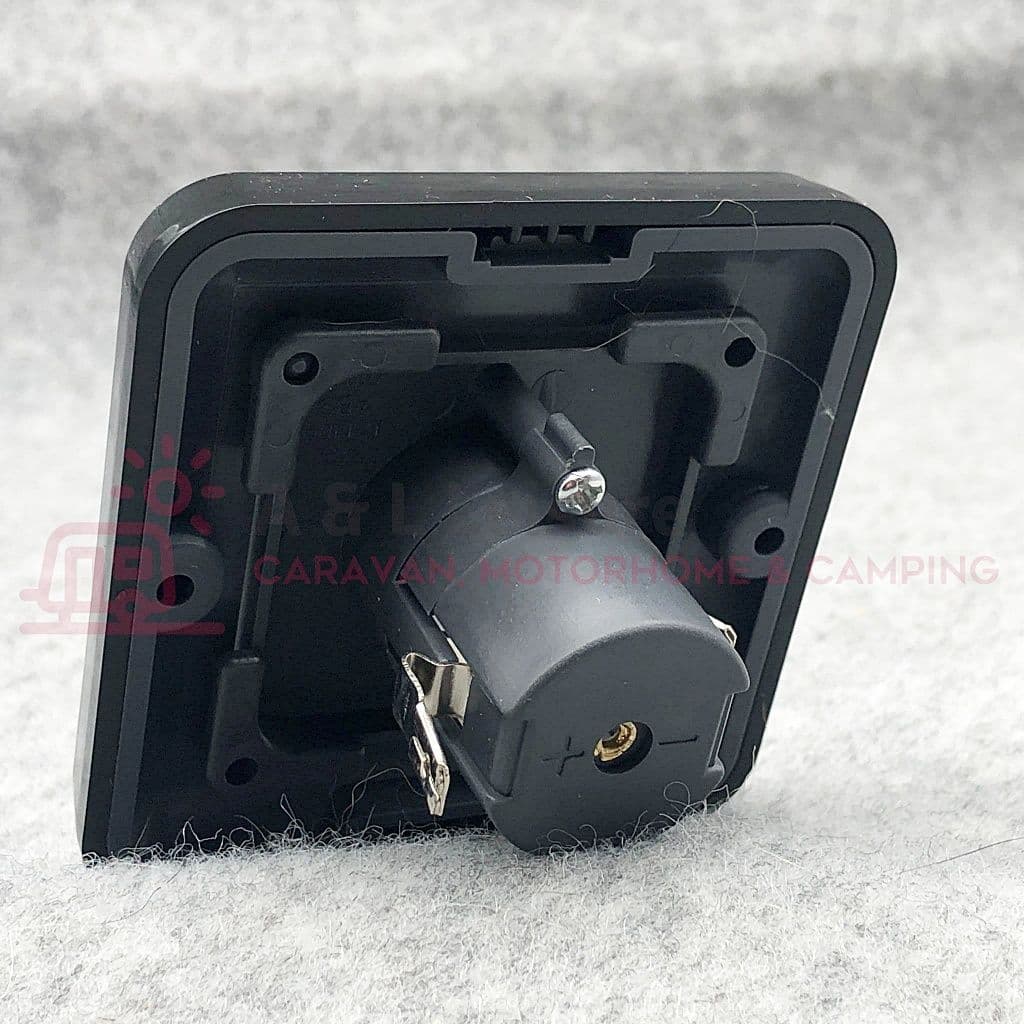 CBE C-Line 12V AUX Socket & Faceplate Gloss Black - CT Range