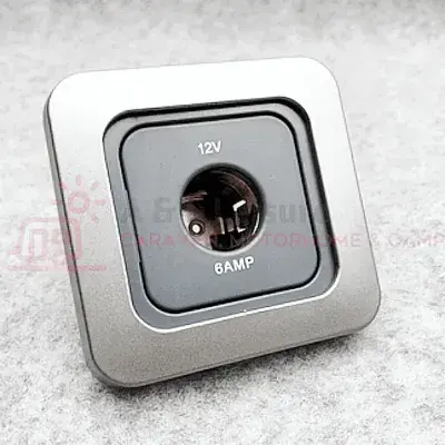 CBE C-Line 12V AUX Socket & Faceplate Gun Metal Grey - CT Range
