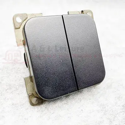 CBE C-Line 2-Way 12 - 240v Double Switch - Black Range