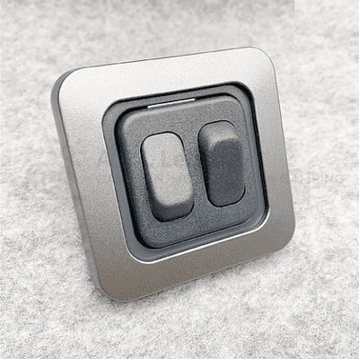 CBE C-Line 2-Way 12 - 250v Switch & Faceplate - Gun Metal Grey - CT Range