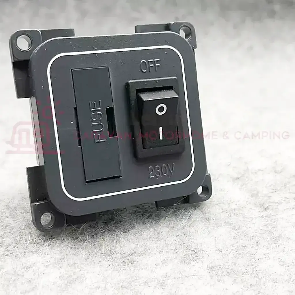 CBE C-Line 240V 13A Mains Fused Spur Switch – Campervan, Caravan, Motorhome, Boat, UK Made