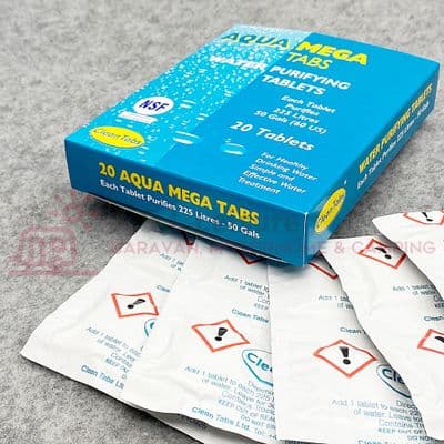 Clean Tabs MEGA Water Purification Tablets - Aqua Clean