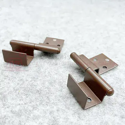 Cranked Hinges for 15mm Furniture Board - Brown