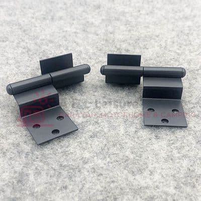 Cranked Hinges for 15mm  Furniture Board - Dark Grey