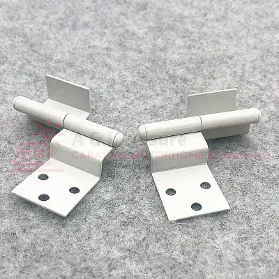 Cranked Hinges For 15mm  Furniture Board - Light Grey