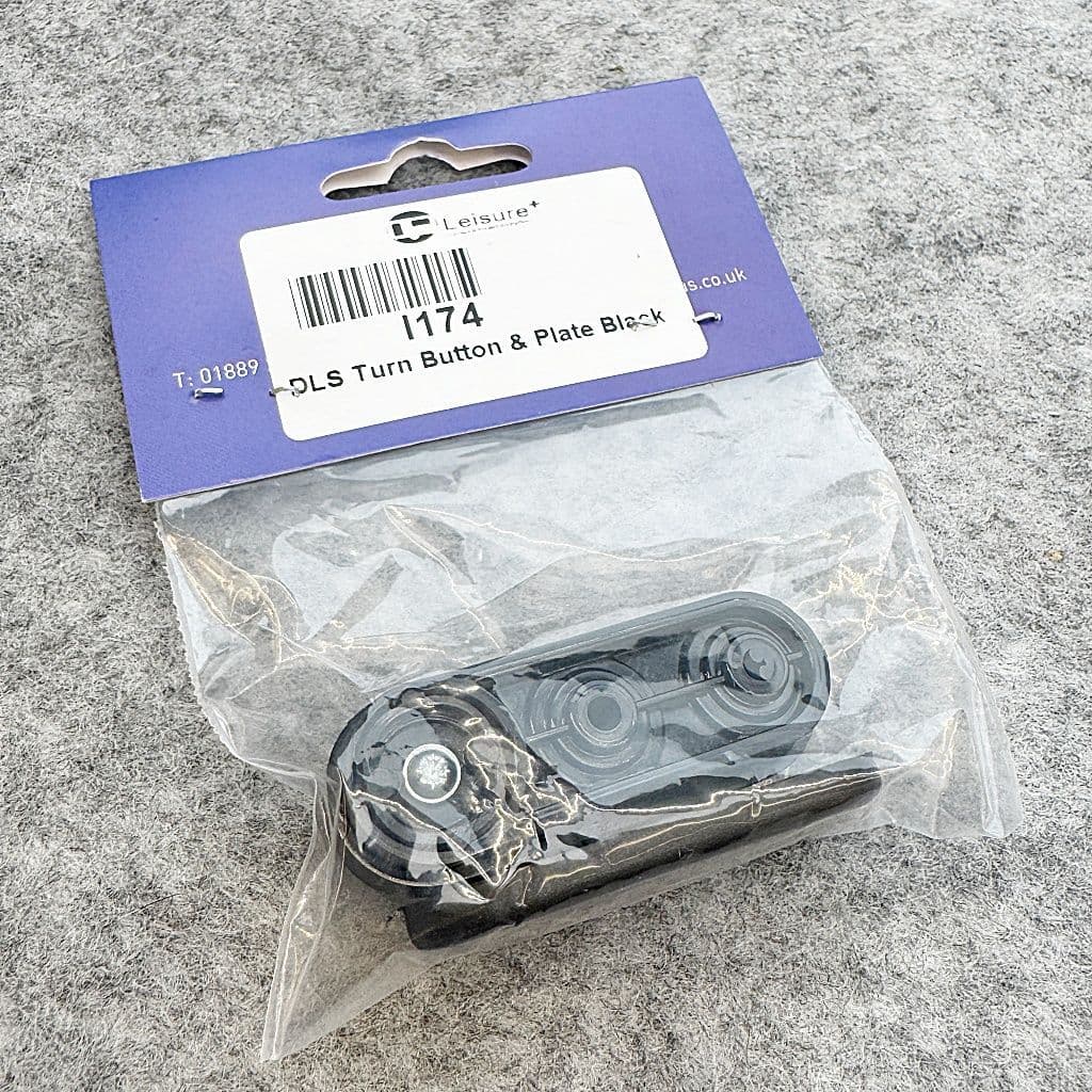 DLS Turn Button Turn Buckle & Plate - Black