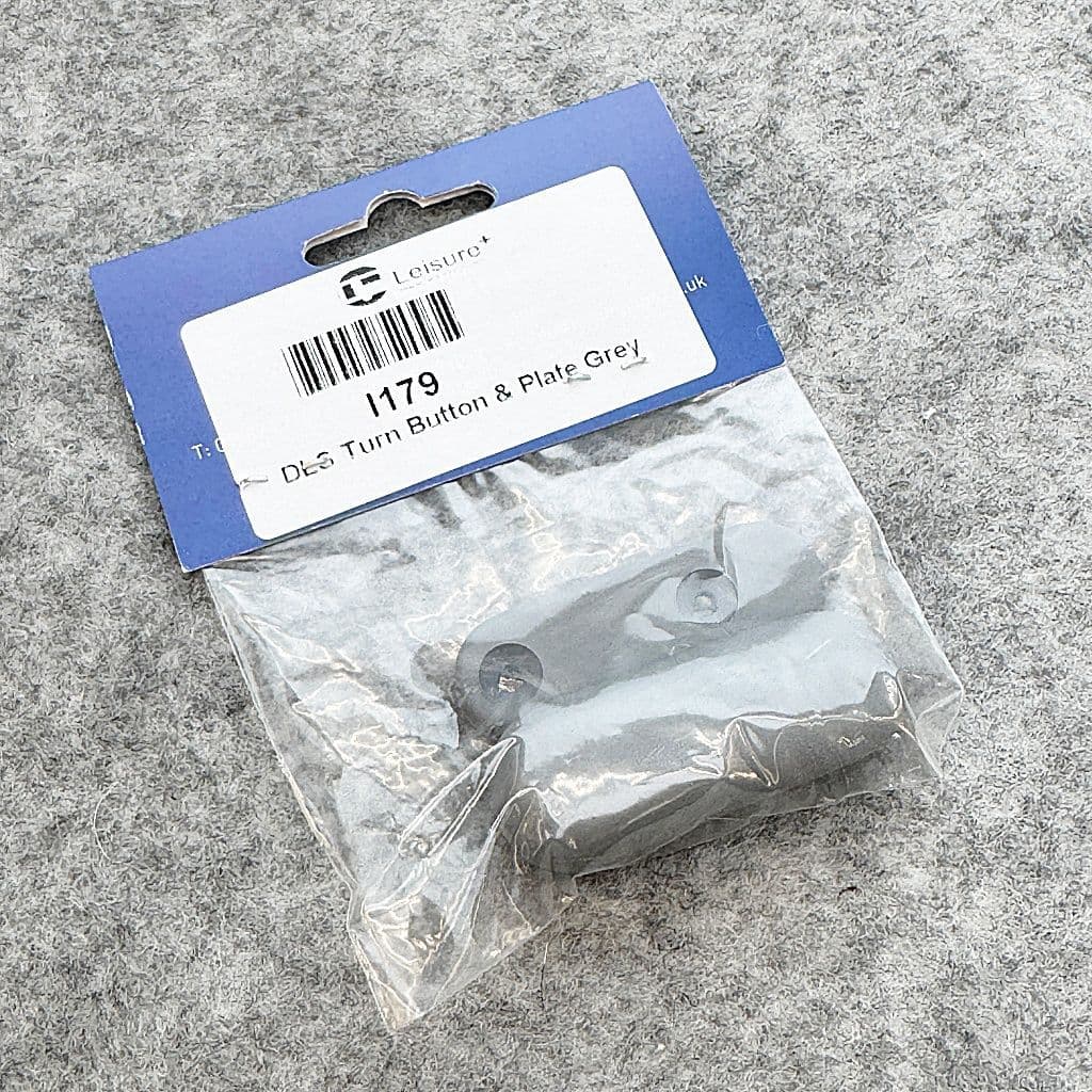 DLS Turn Button Turn Buckle & Plate - Grey