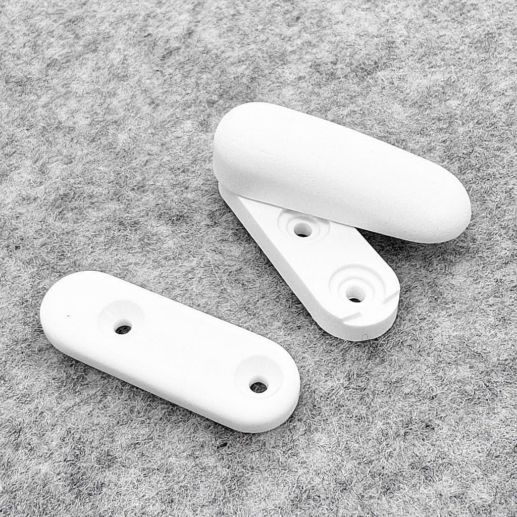 DLS Turn Button Turn Buckle & Plate - White