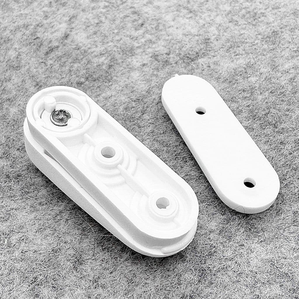 DLS Turn Button Turn Buckle & Plate - White