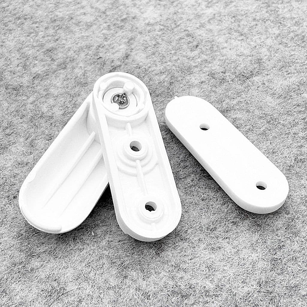 DLS Turn Button Turn Buckle & Plate - White