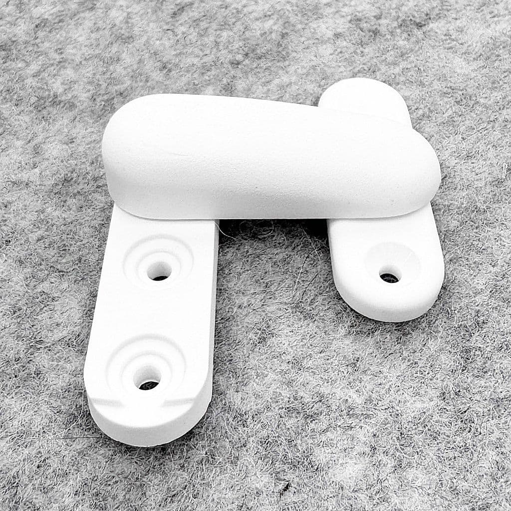 DLS Turn Button Turn Buckle & Plate - White