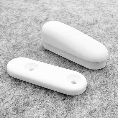 DLS Turn Button Turn Buckle & Plate - White