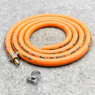 External Gas BBQ Point Outlet Nozzle & 2m Hose - Caravans Made Before 2004
