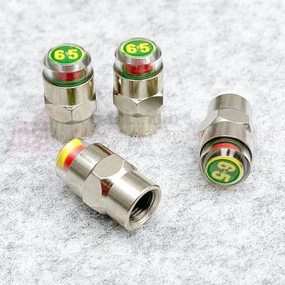 EZ Read Tyre Pressure Cap - 4 Pack  Up to 65 psi