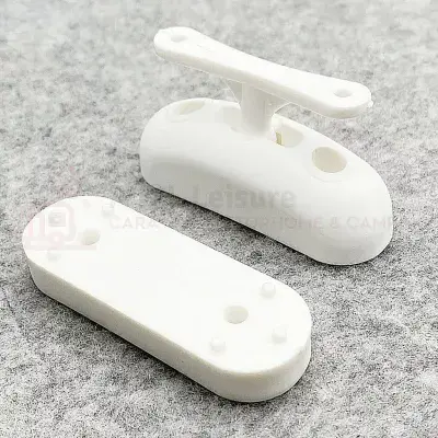 FAWO White Door Retainer Ball Catch & Spacer