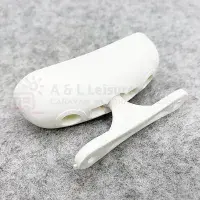 FAWO White Door Retainer Ball Catch - White