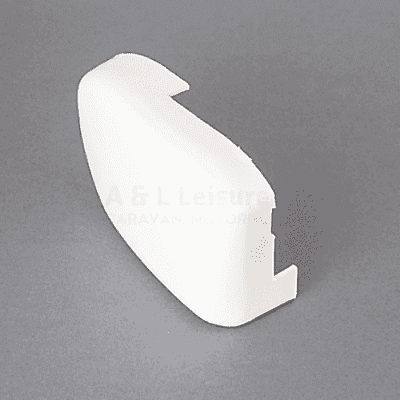 Fiamma F45 Plus 250 - 400cm Left-Hand End Cap - White