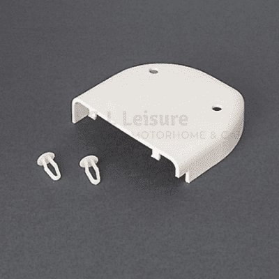 Fiamma F45 Plus L 400 - 550cm Left-Hand End Cap Cover - White