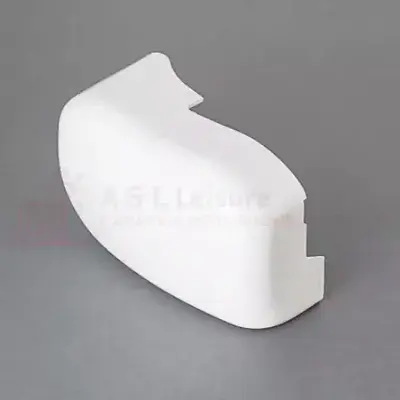 Fiamma F45i L 440 - 550cm Left-Hand End Cap - White