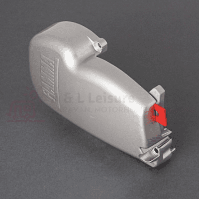 Fiamma F45s VW T5 2.60 - 3.00m Left Hand Outer End Cap - Titanium