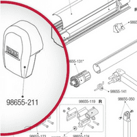 Fiamma F45Ti 250 - 450cm Left-Hand End Cap - Titanium