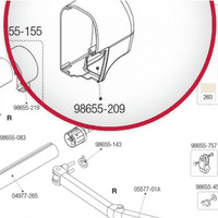 Fiamma F45Ti  250 - 450cm Right-Hand End Cap - Titanium
