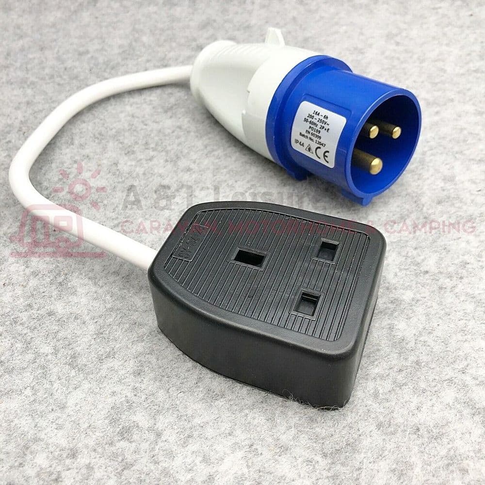 Fly Lead - 16 amp 240v Plug to 13 amp Socket