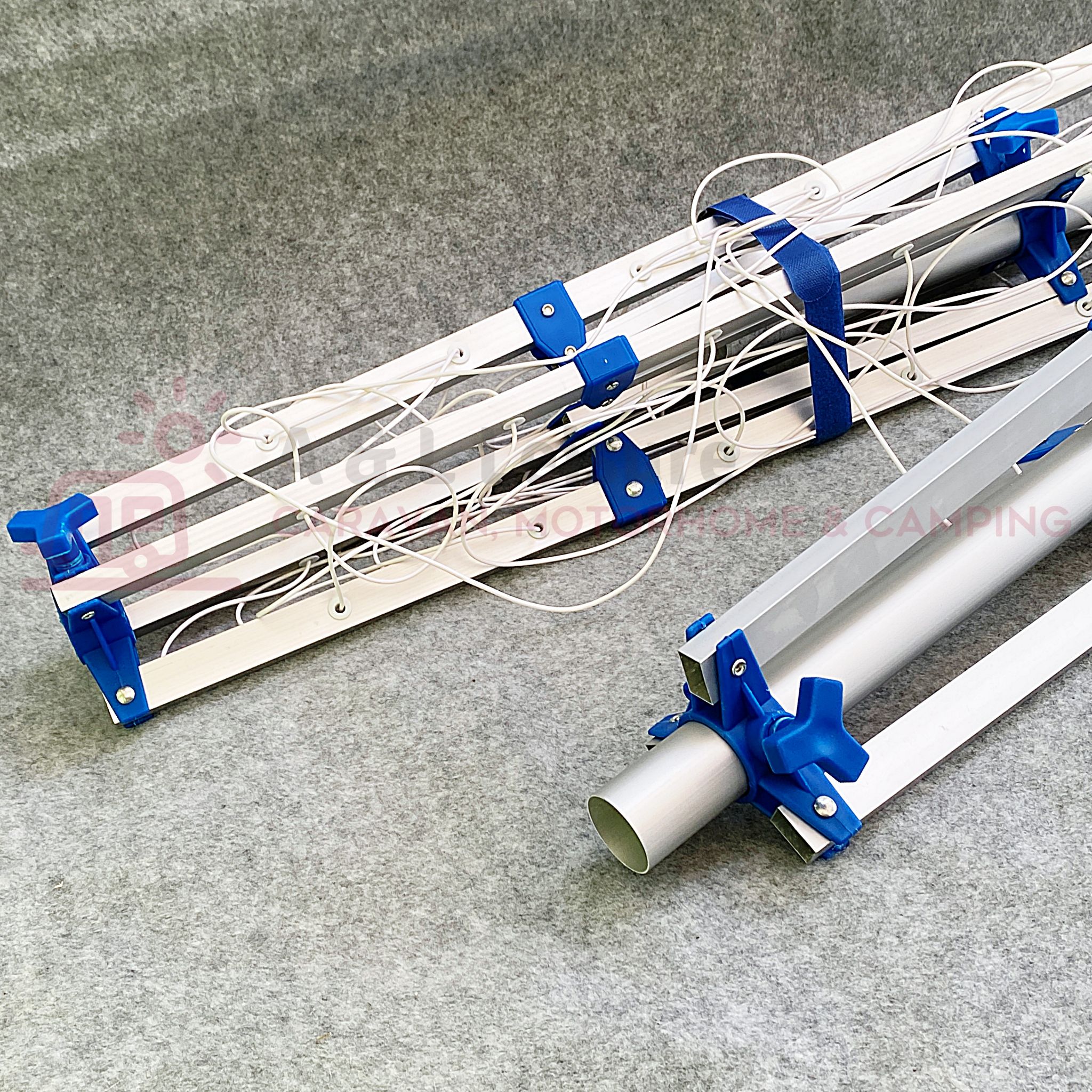 Fold Down Caravan Rotary Airer Pegs & Carry Bag