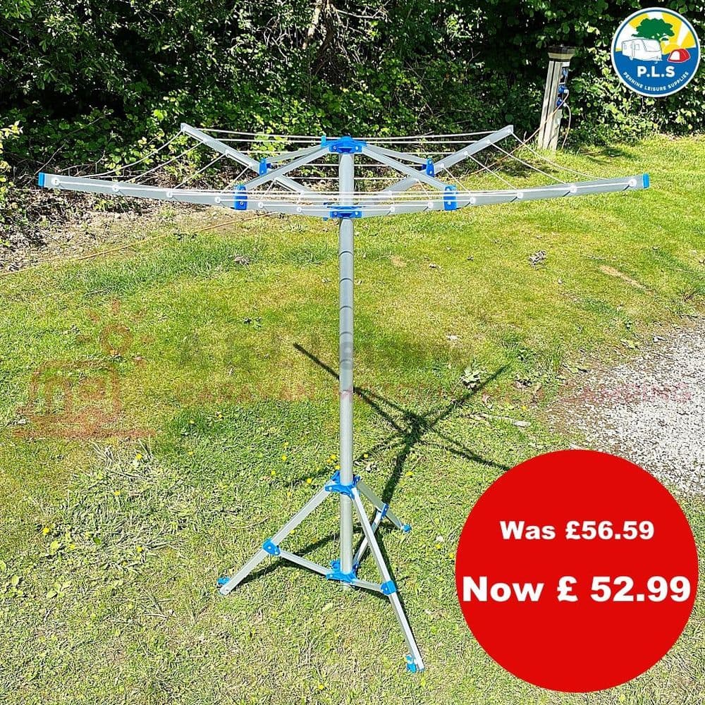 Fold Down Caravan Rotary Airer Pegs Carry Bag