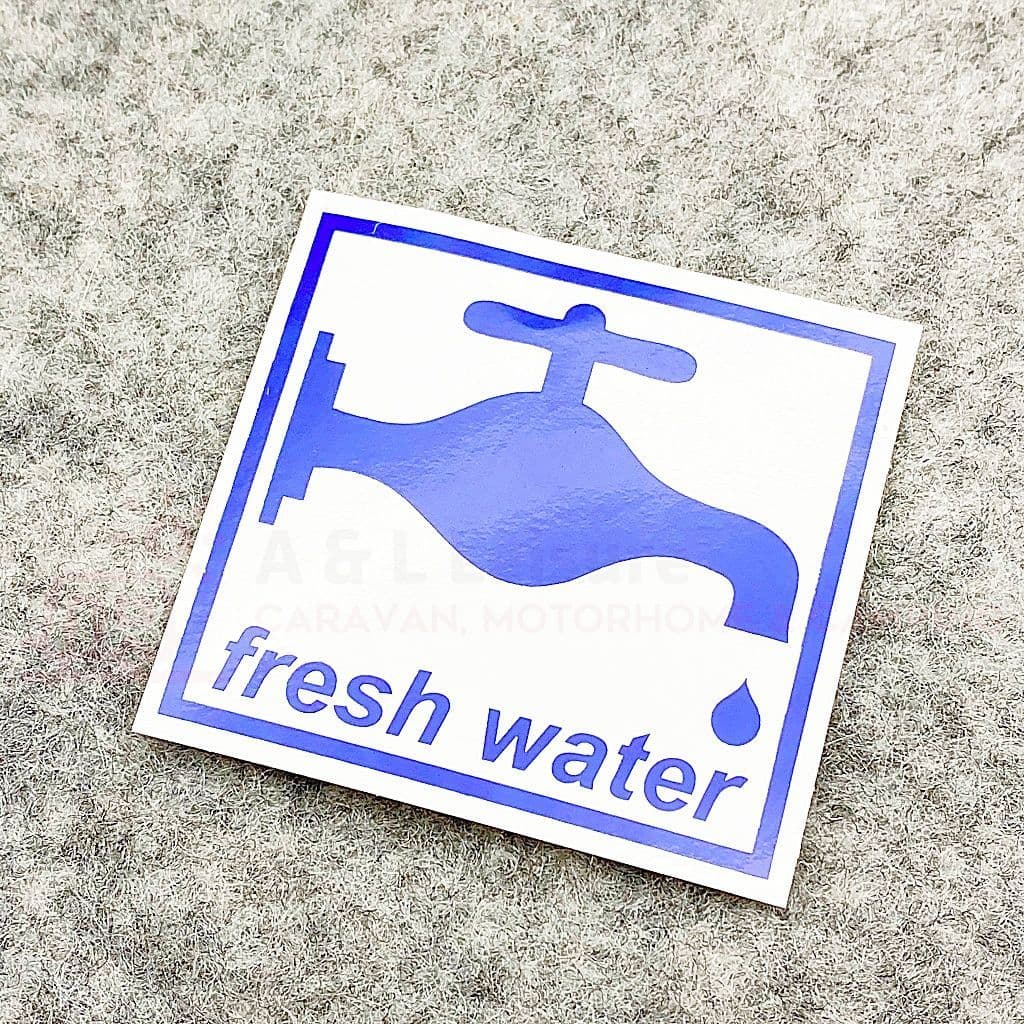 Fresh Water Sticker BLUE - 60 x 55mm