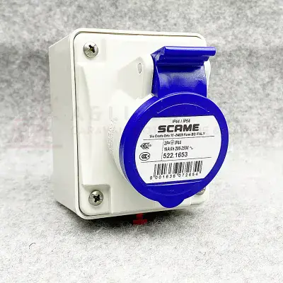 Garage Caravan, Motorhome Hook Up Socket 16A - 240V Waterproof IP44