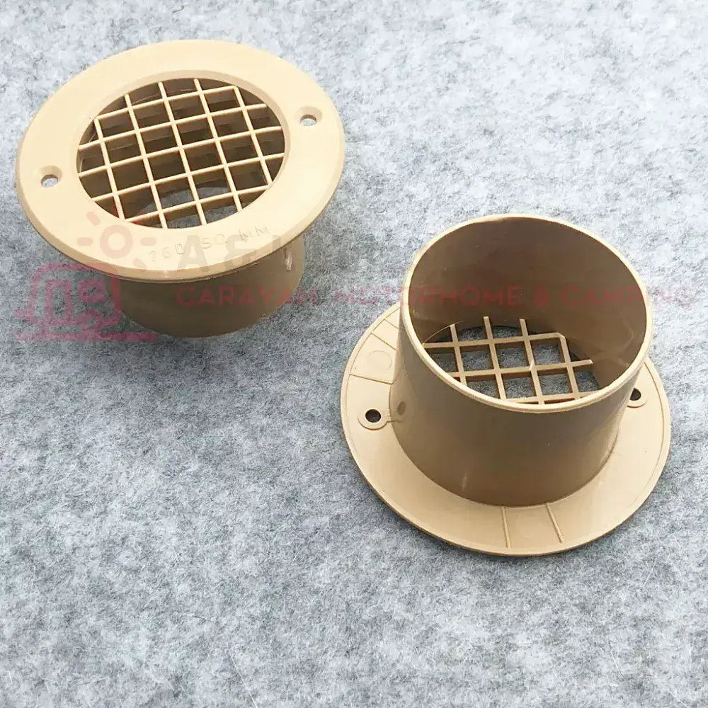 Gas Drop Vent Beige 75 x 35mm - x2