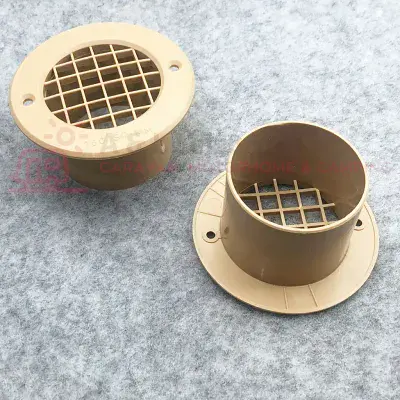 Gas Drop Vent  Beige 75 x 35mm - x2