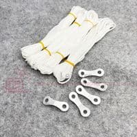 Guy Line & Aluminium Bent Runners Kit - White