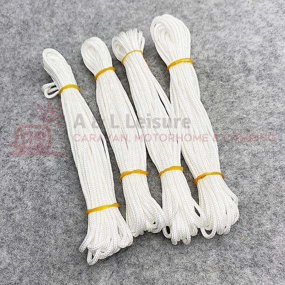 Guy Line & Aluminium Bent Runners Kit White