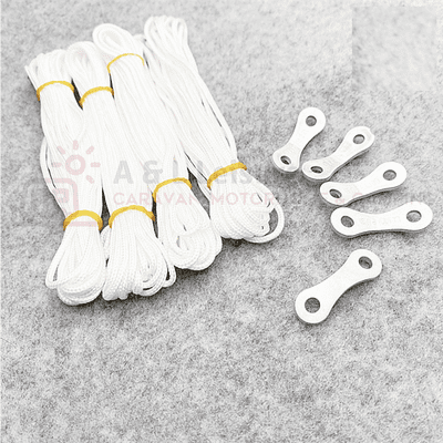 Guy Line & Aluminium Bent Runners Kit - White