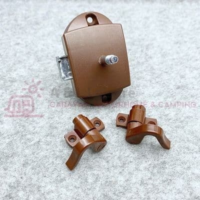 HAFELE Espagnolette Push Button Toilet Door Catch Lock - Rod Version