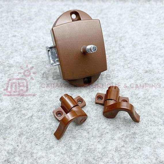 HAFELE Espagnolette Push Button Toilet Door Catch Lock - Rod Version