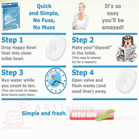 Happy Bowl Liners Biodegradable Toilet Bowl Liners