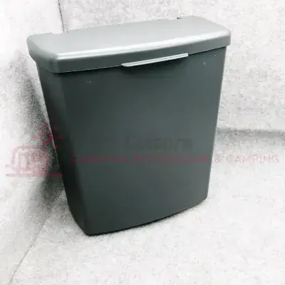HARTAL Door Bin Lid Frame Dust Pan & Brush - Dark Grey