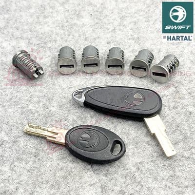 HARTAL FAWO Door Lock 6 x Barrel & Flip Key Set SWIFT Caravans - SWI6CYLSET