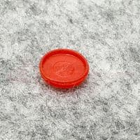 HARTAL  Internal Lock Screw Cover Cap Solid Red