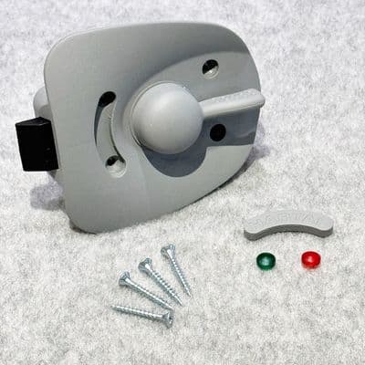 Hartal Left Hand Inner Lock, Grey, Suits West Alloy