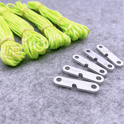 Hi-Viz Yellow Fluorescent Guy Line  Awning Tent 4 x 500cm & Straight Runners