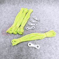 Hi-Viz Yellow Fluorescent Guy Line Rope Awning, Tent 4 x 500 & Bent Runners